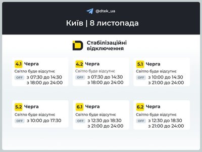 У Києві та області застосовували екстрені відключення електроенергії