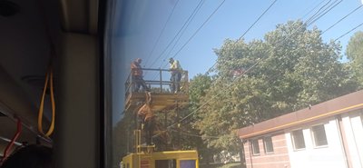 Ремонтні роботи, тролейбуси, лінії, Тернопіль Ремонтні роботи, тролейбуси, лінії, Тернопіль