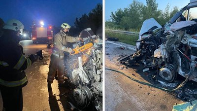 Вночі на міжнародній трасі на Житомирщині зіштовхнулися 2 вантажівки— є загиблі