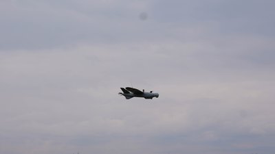 Дрон "Лелека" в небі Дрон "Лелека" в небі