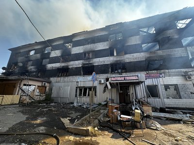 Обстріл армія РФ наслідки пожежа Костянтинівка Донецька область 7 жовтня 2024 рік Обстріл армія РФ наслідки пожежа Костянтинівка Донецька область 7 жовтня 2024 рік