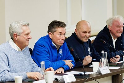 Том Флетчер та Філіппо Гранді на зустрічі в Харківській ОВА