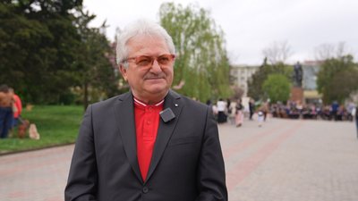 Петро Фриз, голова польського центру культури і освіти імені Мечислава Кромпця у Тернополі, День Європи, Тернопіль, 9 травня 2026 року