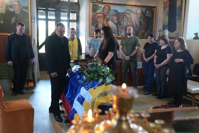 У Херсоні попрощалися із загиблим військовослужбовцем Євгенієм Галицьким У Херсоні попрощалися із загиблим військовослужбовцем Євгенієм Галицьким