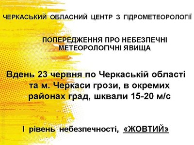 "Жовтий рівень" небезпечності "Жовтий рівень" небезпечності