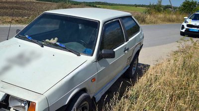 Фото з місця ДТП, яке, за інформацією правоохоронців, вчинили навмисно, серпень 2026 року, Хмельниччина