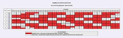 Графік відключень електроенергії на Житомирщині 11 лютого — коли не буде світла Графік відключень електроенергії на Житомирщині 11 лютого — коли не буде світла