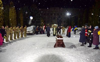 Прощання з військовим Анатолієм Васильком, Тернопільщина, 7 лютого 2026 року