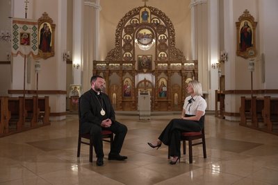 кардинал Микола Бичок, журналістка Суспільного Ірина Моргун