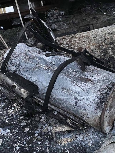 Пошкодження внаслідок пожежі, що виникла після атаки Пошкодження внаслідок пожежі, що виникла після атаки