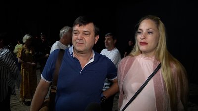 Михайло та Вікторія Новицькі на виставу приїхали із Рівного