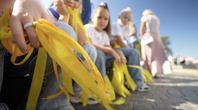 Під звуки серцебиття у "Серці України": на Черкащині підняли державний стяг