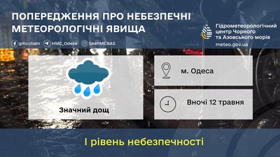 На 12 травня в Одесі оголосили штормове попередження На 12 травня в Одесі оголосили штормове попередження