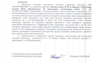 Одеська фірма демонтує 25 ліцей у Житомирі за 10 мільйонів. Що відомо