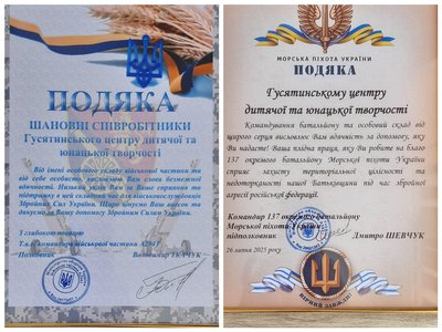 подяки, Гусятинський ЦДЮТ подяки, Гусятинський ЦДЮТ