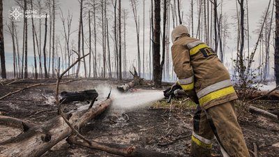 У Чорнобильській зоні гасять пожежу, яку спричинив БпЛА РФ. Яка ситуація