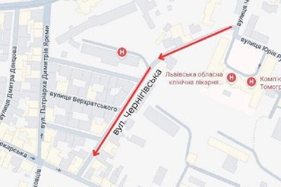 На вулиці Чернігівській у Львові введуть односторонній рух На вулиці Чернігівській у Львові введуть односторонній рух