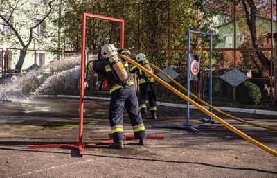 На Тернопільщині відбулися змагання рятувальників