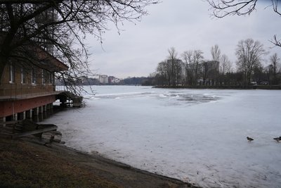 Міське озеро, крига, Івано-Франківськ Міське озеро, крига, Івано-Франківськ