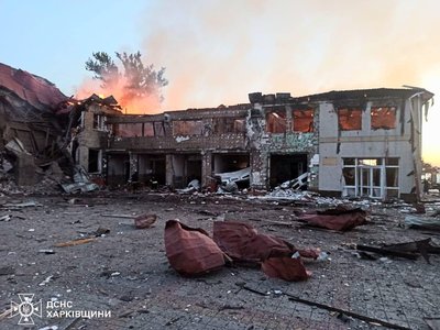 Понад 30 ударних безпілотників типу "Герань-2" атакували Лозову