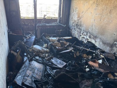 Вигоріло з пʼятого до девʼятого поверхів: наслідки обстрілу Черкас російською армією Вигоріло з пʼятого до девʼятого поверхів: наслідки обстрілу Черкас російською армією