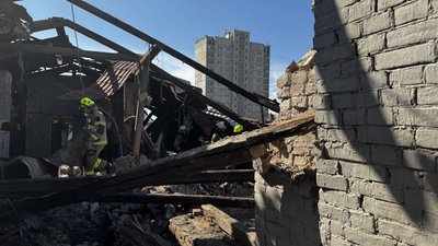 Слобідський район Харкова після атаки російського "Шахеда" Слобідський район Харкова після атаки російського "Шахеда"