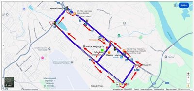 Маршрут №19 для практичних іспитів з водіння у Чернівцях