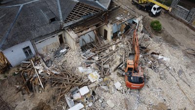 садиба Барбана руйнування 2021 рік Київ пам'ятка Обсерваторна 6 садиба Барбана руйнування 2021 рік Київ пам'ятка Обсерваторна 6