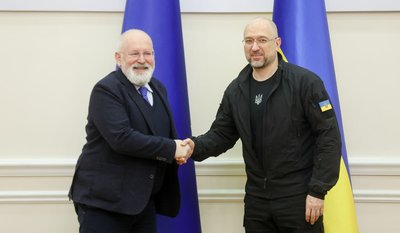 Прем'єр Денис Шмигаль і виконавчий віцепрезидент Єврокомісії Франс Тіммерманс