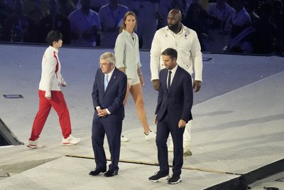Томас Бах на церемонії закриття Олімпіади-2024 Томас Бах на церемонії закриття Олімпіади-2024