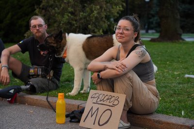 У Дніпрі 19-й день поспіль мітингують на підтримку Федорова У Дніпрі 19-й день поспіль мітингують на підтримку Федорова