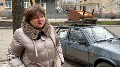Евакуація жителька Покровська Ірина Покровськ Донецька область 26 грудня 2024 рік Евакуація жителька Покровська Ірина Покровськ Донецька область 26 грудня 2024 рік