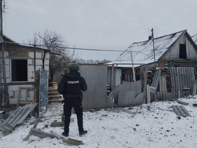 Влучання зафіксували поблизу села Орішанки, пошкоджені три будинки, господарські споруди, газо- та енергомережі, 6 січня 2025 року