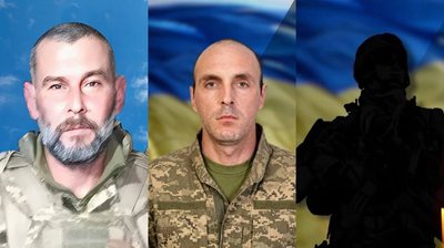 Полеглі військові з Чернівецької області Віталій Рутько, Олексій Гузак та Олександр Коташ Полеглі військові з Чернівецької області Віталій Рутько, Олексій Гузак та Олександр Коташ