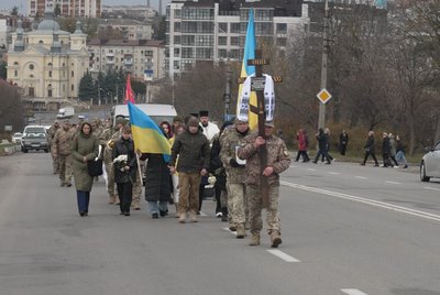 Похорон військового, Денис Струнніков, Тернопіль, жовтень 2025 Похорон військового, Денис Струнніков, Тернопіль, жовтень 2025