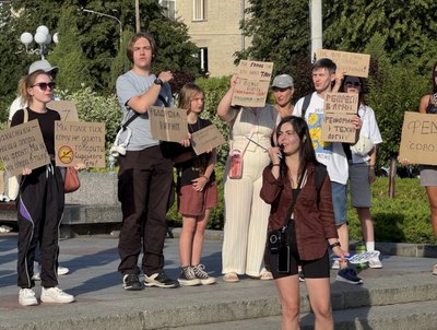 У Черкасах відбулася пʼята акція на підтримку Федорова У Черкасах відбулася пʼята акція на підтримку Федорова
