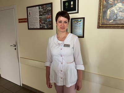 Старша медсестра терапевтичного відділення обласної лікарні Ірина Мамчуровська Старша медсестра терапевтичного відділення обласної лікарні Ірина Мамчуровська