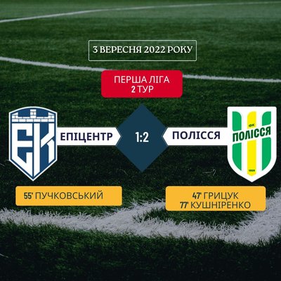Футболісти житомирського "Полісся" перемогли кам'янець-подільський "Епіцентр" з рахунком 1:2 Футболісти житомирського "Полісся" перемогли кам'янець-подільський "Епіцентр" з рахунком 1:2