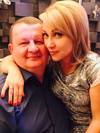 Dmytro Aheiev and his wife Dmytro Aheiev and his wife