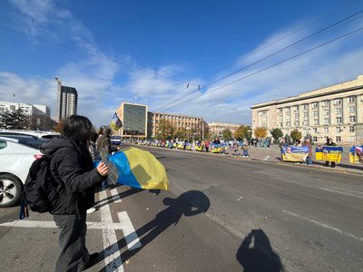 У Черкасах провели акцію на підтримку полонених та зниклих безвісти