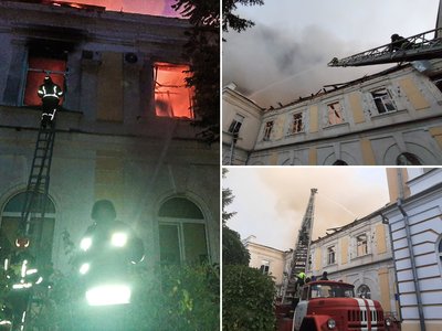 У Кропивницькому внаслідок дронової атаки пошкождена будівля підрозділу ДСНС У Кропивницькому внаслідок дронової атаки пошкождена будівля підрозділу ДСНС