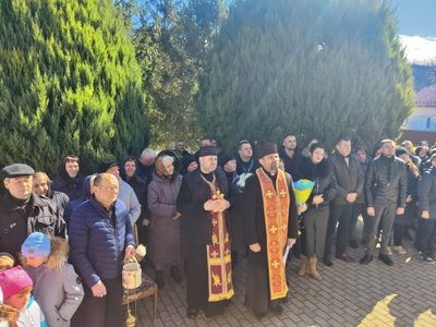 Відкрили меморіальну дошку, Тернопільщина, лютий 2025 Відкрили меморіальну дошку, Тернопільщина, лютий 2025