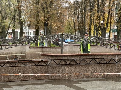 У Кременчуці консервують фонтани на зиму: які саме У Кременчуці консервують фонтани на зиму: які саме