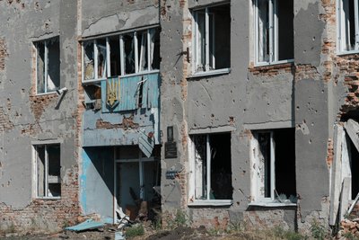 Пошкоджений будинок у Граковому Пошкоджений будинок у Граковому