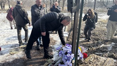 Акція памʼяті загиблих бійців 113-ї бригади ТрО на вулиці Селянській у Харкові, 2 березня 2026 року Акція памʼяті загиблих бійців 113-ї бригади ТрО на вулиці Селянській у Харкові, 2 березня 2026 року
