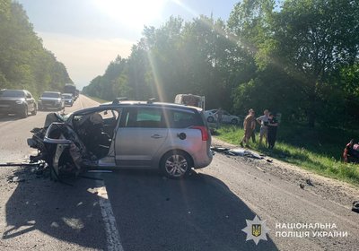 На Львівщині на трасі Київ-Чоп у ДТП загинули троє людей