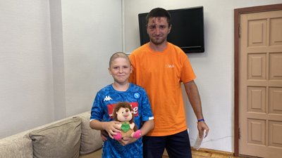 Дмитро Кравченко з молодшим сином Вадимом, Харків, 13 червня 2025 року Дмитро Кравченко з молодшим сином Вадимом, Харків, 13 червня 2025 року