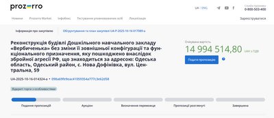 На Одещині за майже 15 млн грн відновлять дитячий садок, пошкоджений під час атаки На Одещині за майже 15 млн грн відновлять дитячий садок, пошкоджений під час атаки