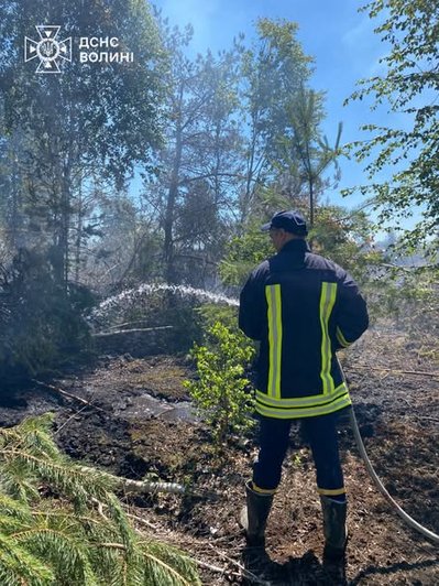 Тліє другий день: у Луцькому районі гасять пожежу торфна площі 4 га Тліє другий день: у Луцькому районі гасять пожежу торфна площі 4 га