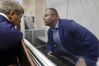 Колишній перший заступник секретаря РНБО Олег Гладковський під час засідання Вищого антикорупційного суду, Київ, 18 жовтня 2019 року Колишній перший заступник секретаря РНБО Олег Гладковський під час засідання Вищого антикорупційного суду, Київ, 18 жовтня 2019 року